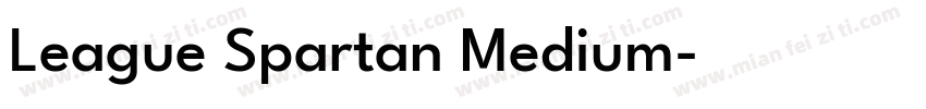 League Spartan Medium字体转换